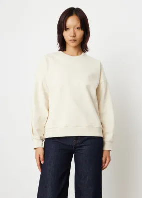 0012 Organic Sweater With Pleated Detail