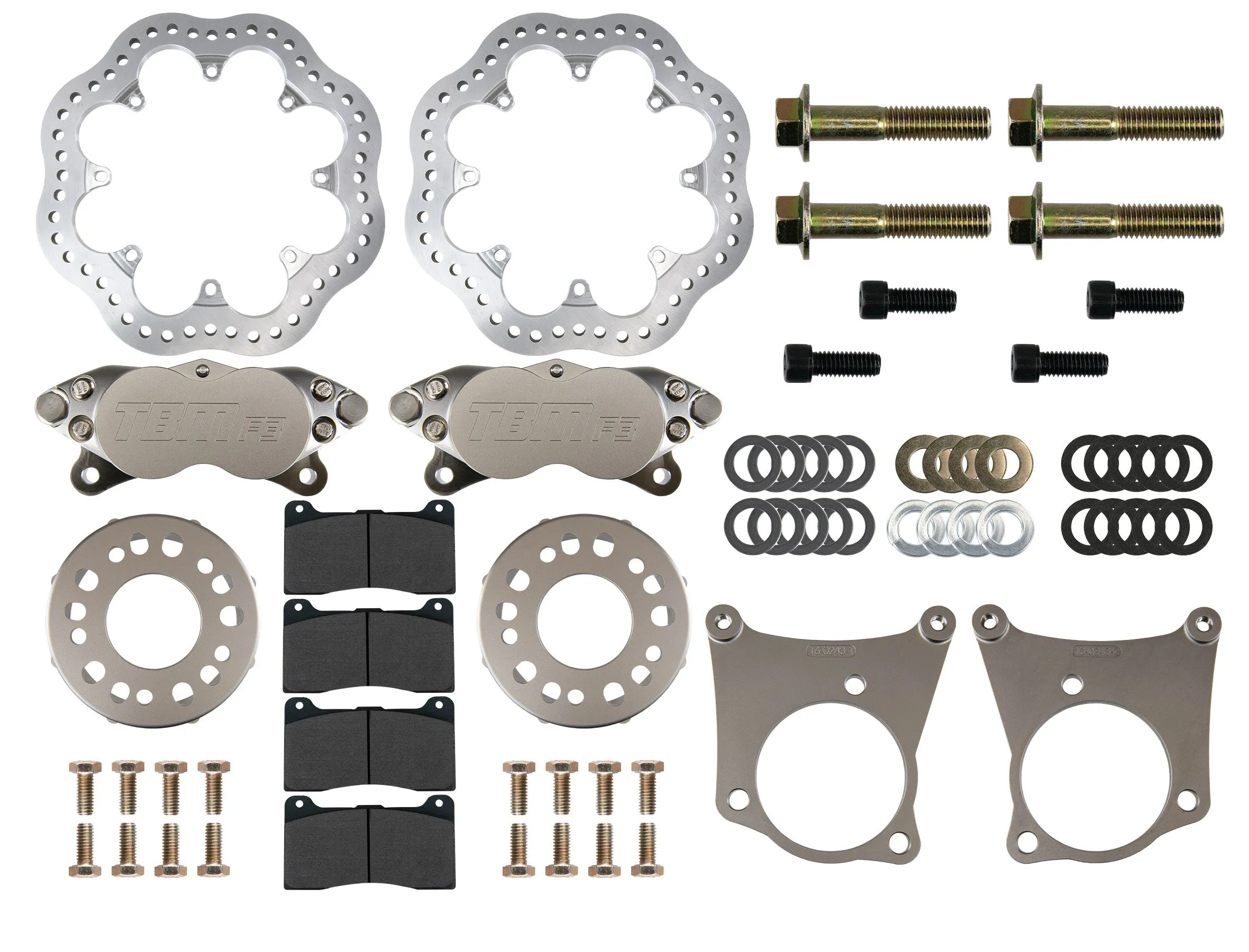 04-10 Cadillac XLR TBM Drag Racing Brakes (Reuses Factory Hubs) 001-0245