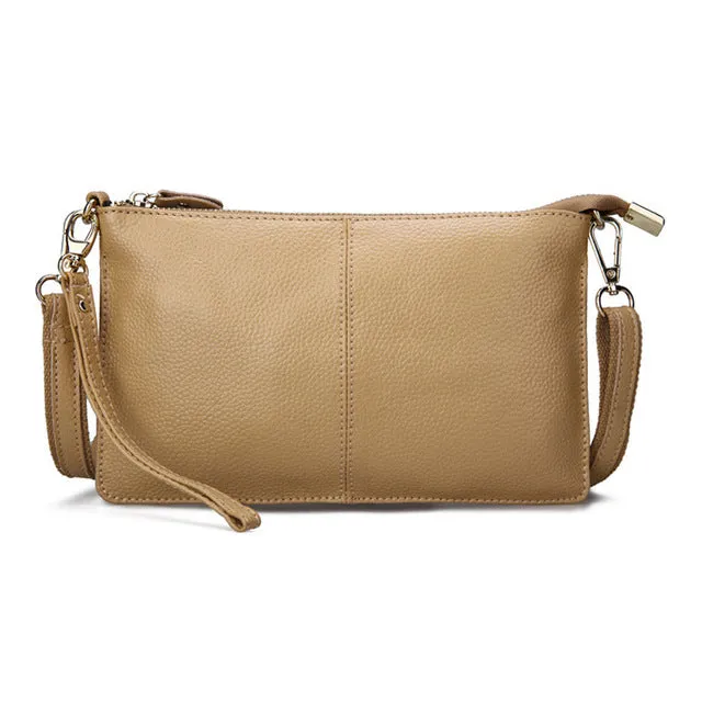 100% Genuine Leather Women Messenger Bag Famous Brand Female Shoulder Bag Envelope Clutch Bag