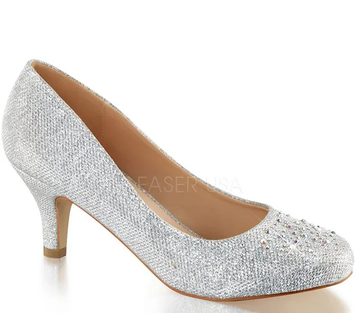 2 1/2" Kitten Glitter Heel (DORIS-06)