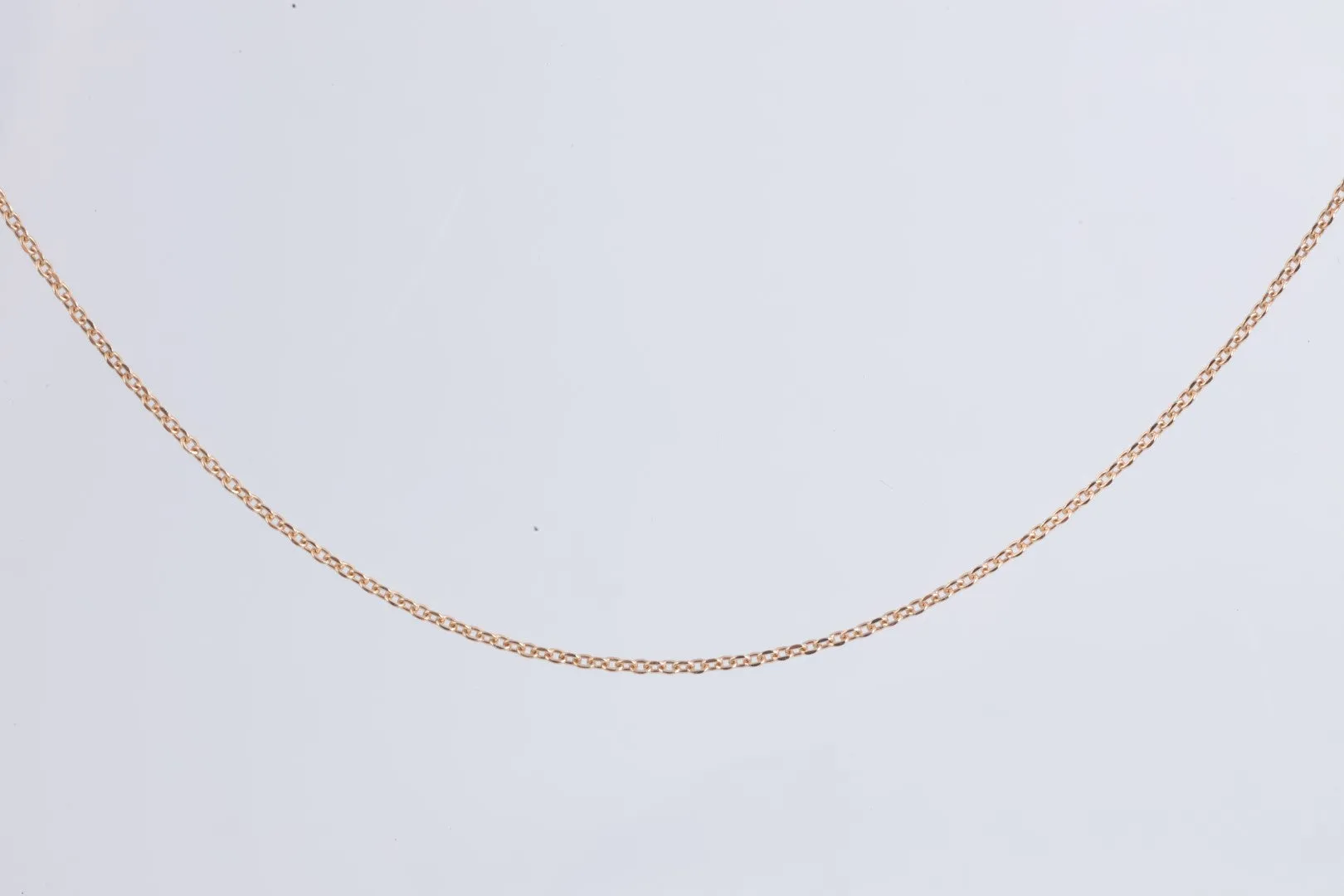 20" 14k Rose Gold Cable Chain (1.91g.)