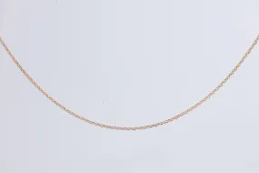 20" 14k Rose Gold Cable Chain (1.91g.)