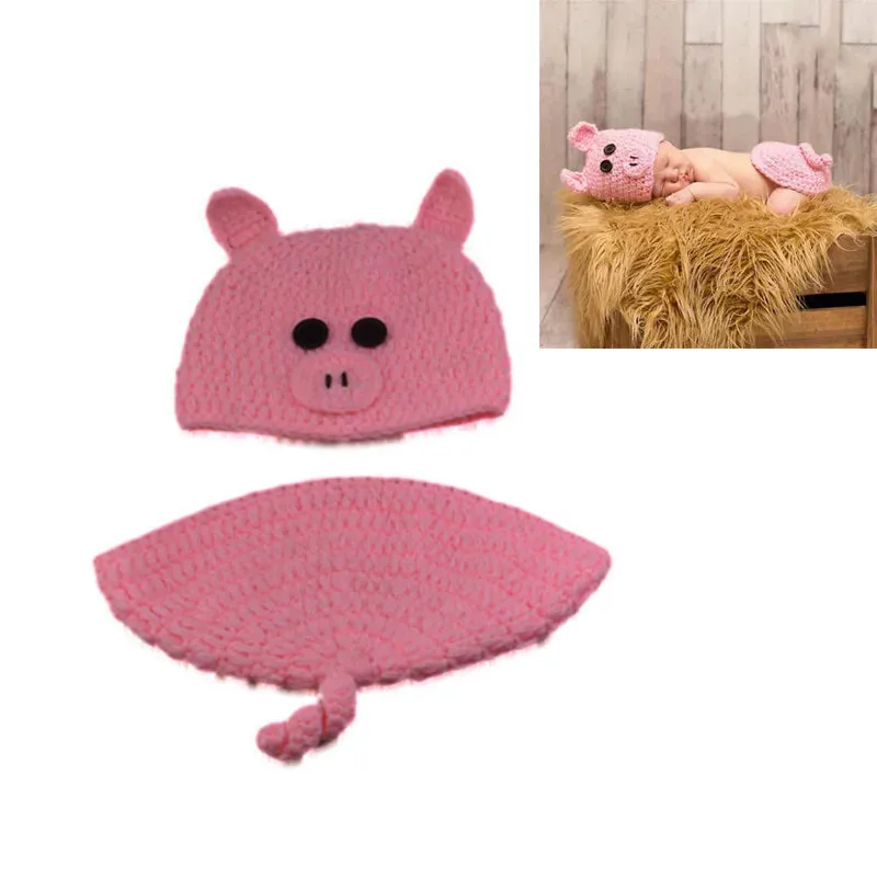 26 Styles Baby Photo Shoot Outfit Cute Animal Crochet, Handmade Knit Costume Accessories Newborn Photography Props