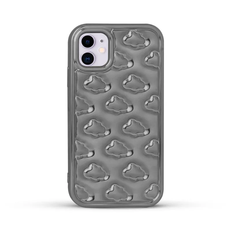 3D Cute Cloud Pattern Back Cover for Apple iPhone 11