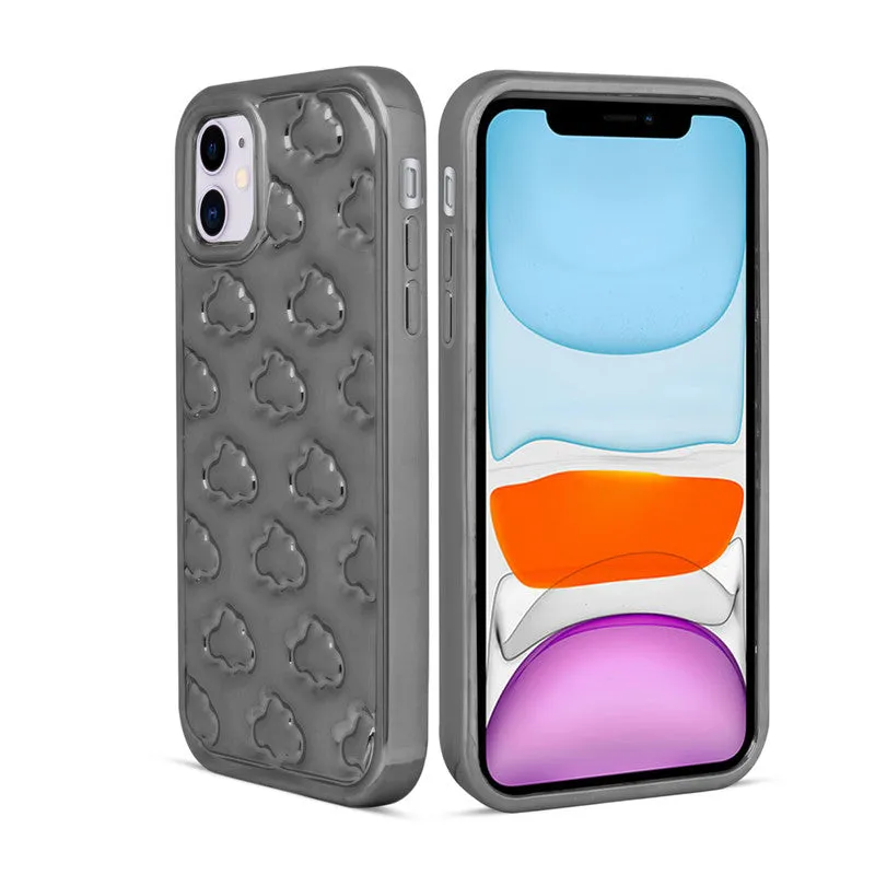 3D Cute Cloud Pattern Back Cover for Apple iPhone 11