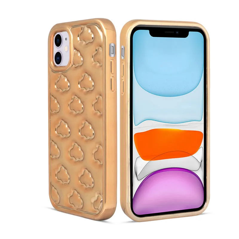 3D Cute Cloud Pattern Back Cover for Apple iPhone 11