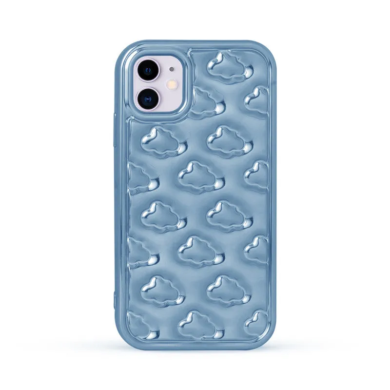 3D Cute Cloud Pattern Back Cover for Apple iPhone 11