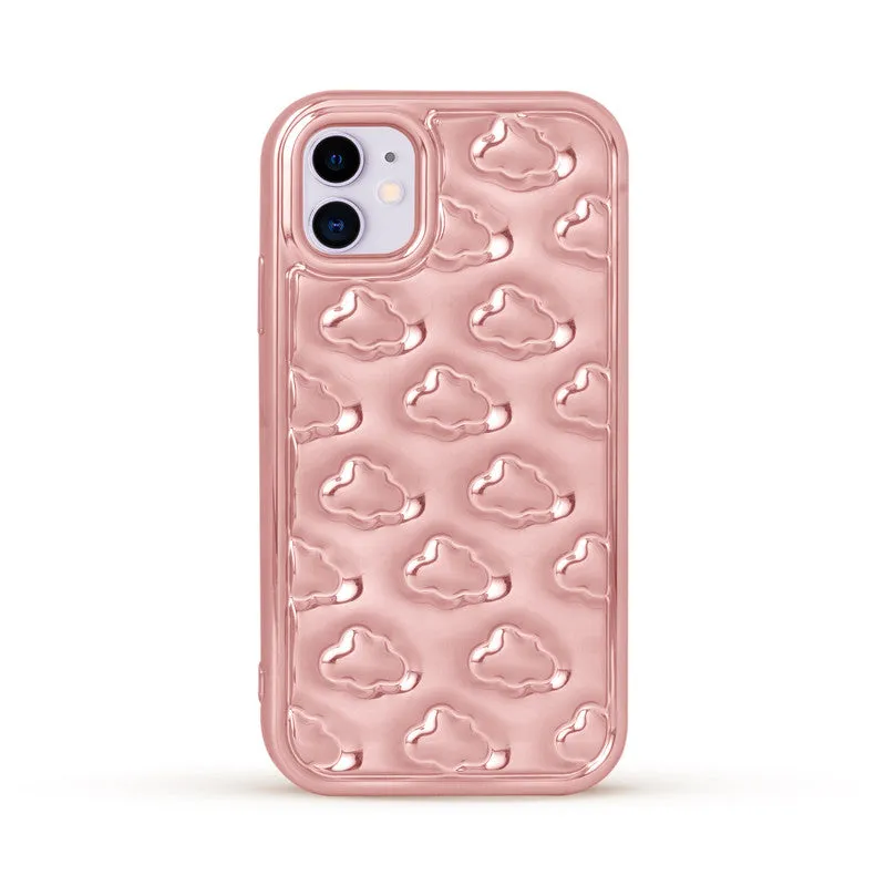 3D Cute Cloud Pattern Back Cover for Apple iPhone 11