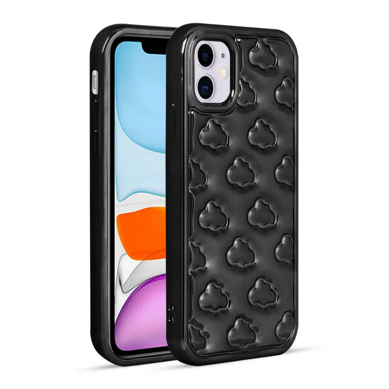 3D Cute Cloud Pattern Back Cover for Apple iPhone 11