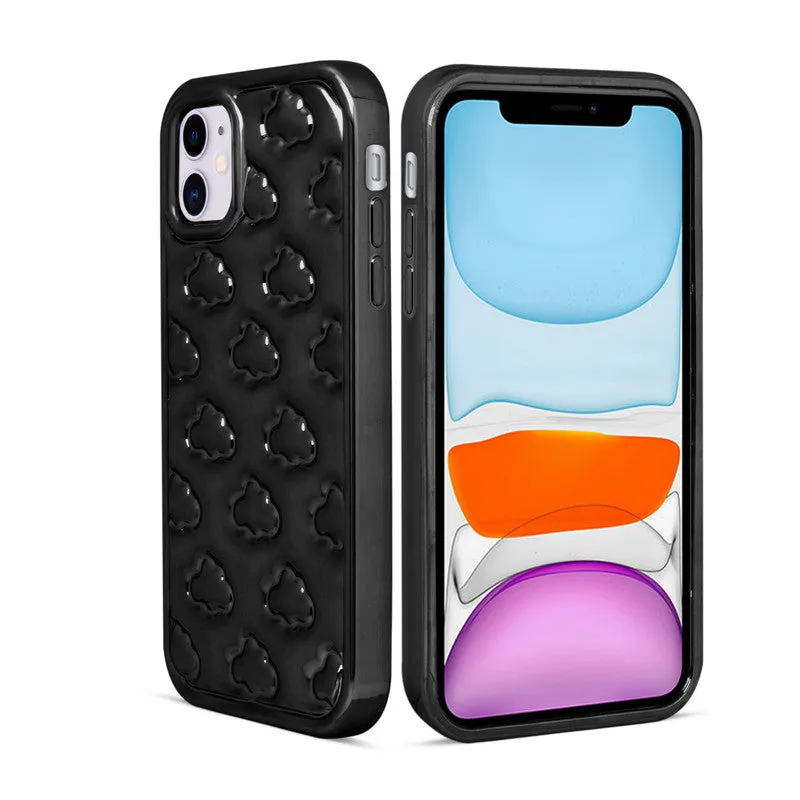 3D Cute Cloud Pattern Back Cover for Apple iPhone 11