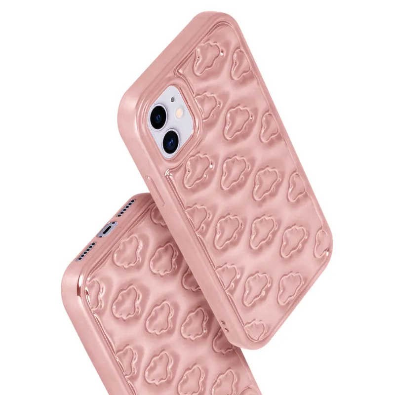 3D Cute Cloud Pattern Back Cover for Apple iPhone 11