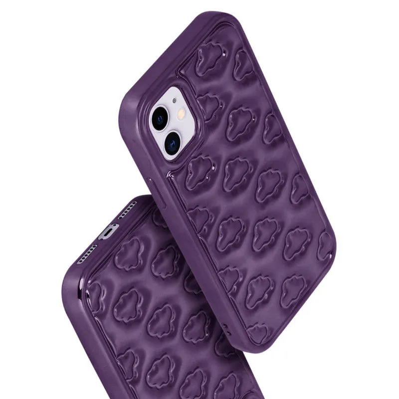 3D Cute Cloud Pattern Back Cover for Apple iPhone 11