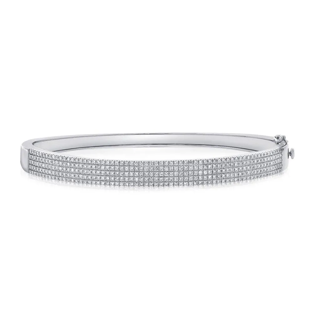 5-Row Pave Bangle