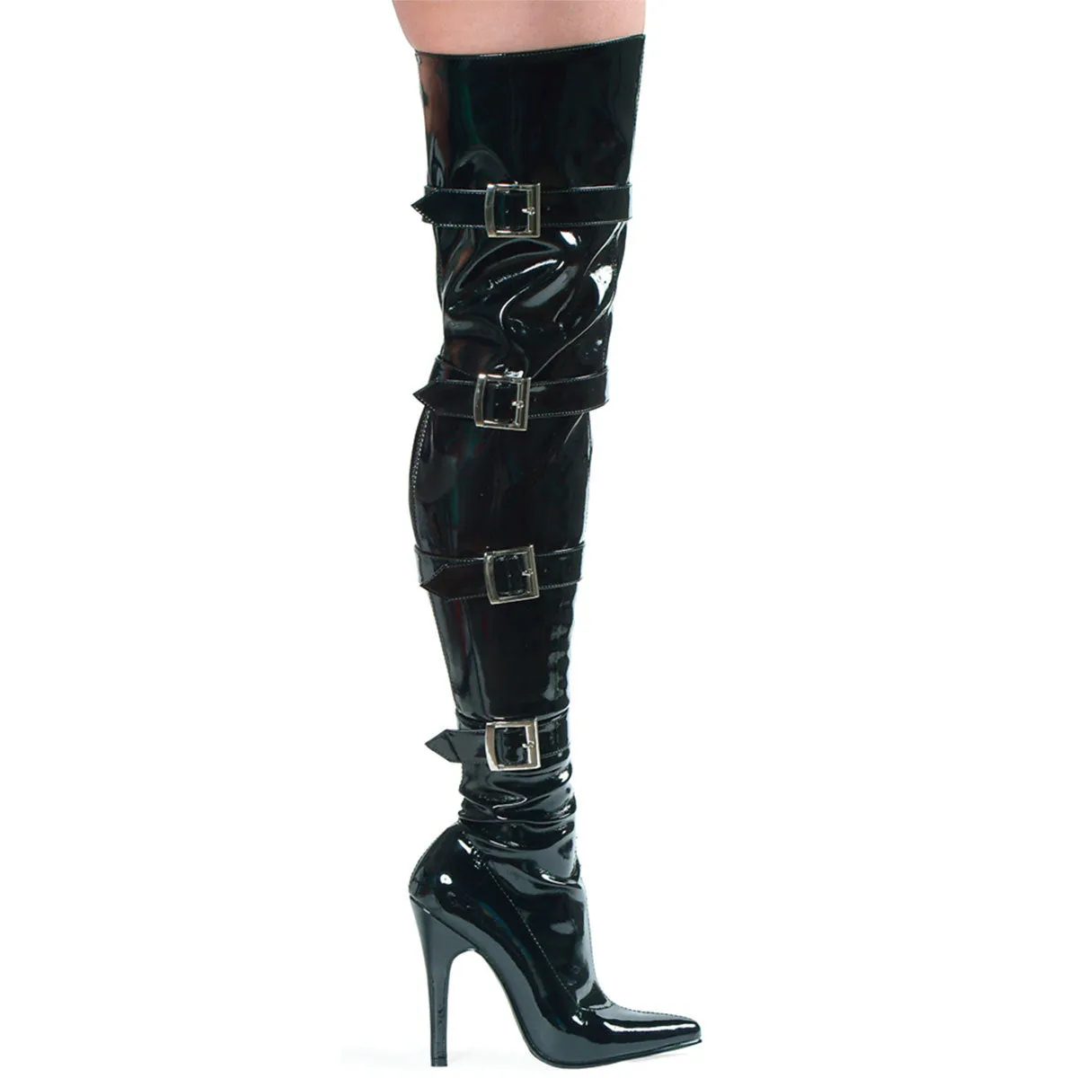 5" Heel Stretch Thigh Boot (ES511-Buckleup)