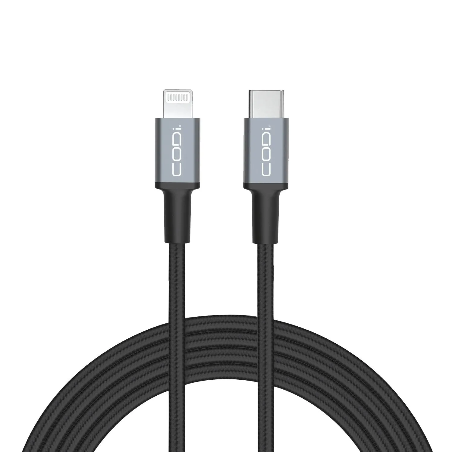 6' Braided Nylon USB-C to MFI Lightning Charge & Sync Cable*