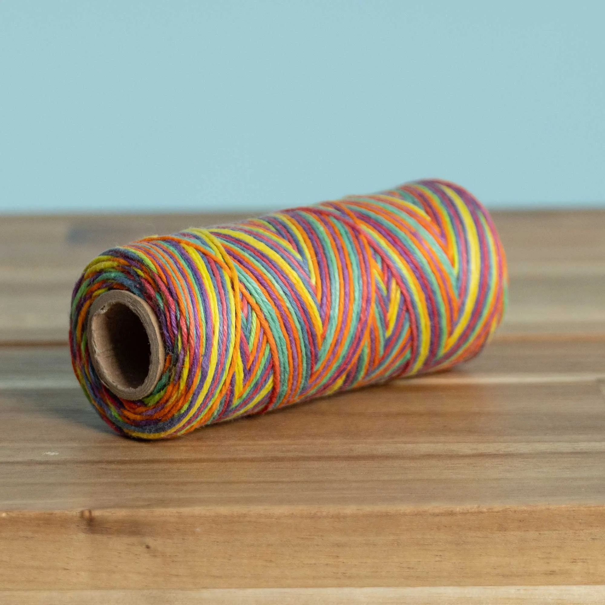 6-Strand Unwaxed 100% Organic Hemp Twine (Dyed) (Plastic-Free)