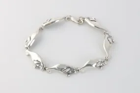 7.5'' 925 Silver Manatee Bracelet (10.86g.)