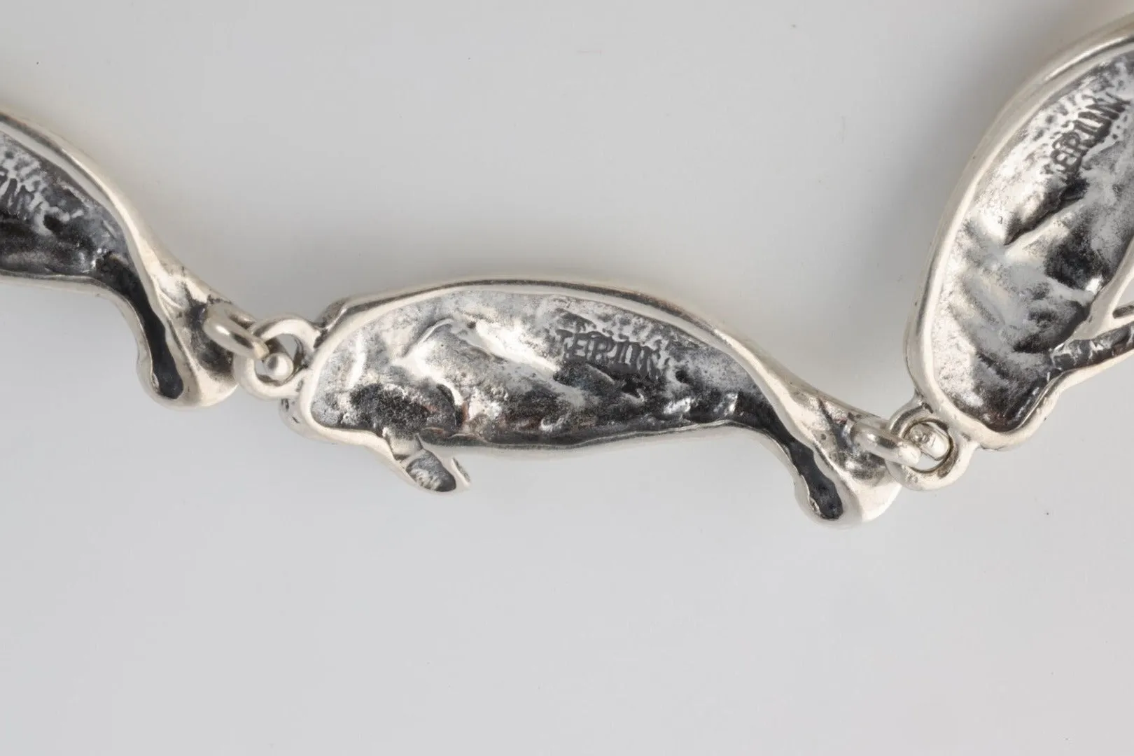 7.5'' 925 Silver Manatee Bracelet (10.86g.)