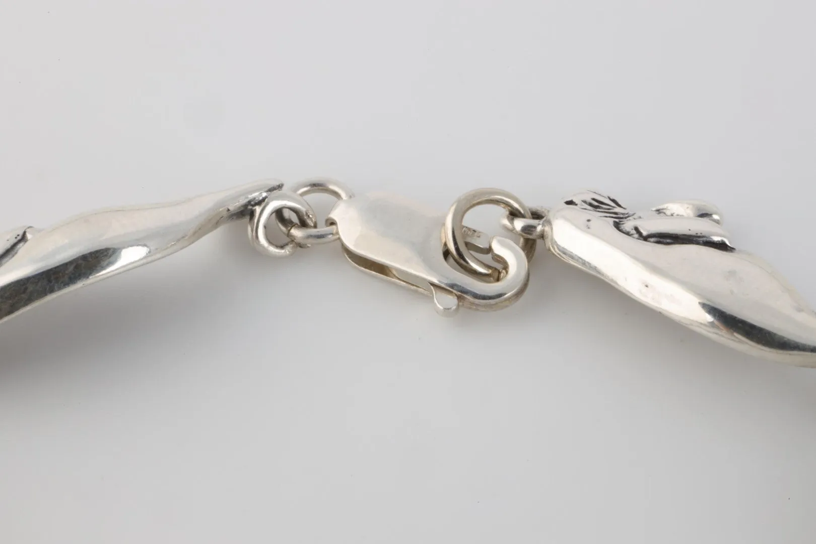 7.5'' 925 Silver Manatee Bracelet (10.86g.)