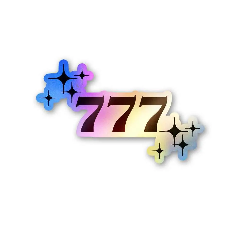 777 Holographic Stickers