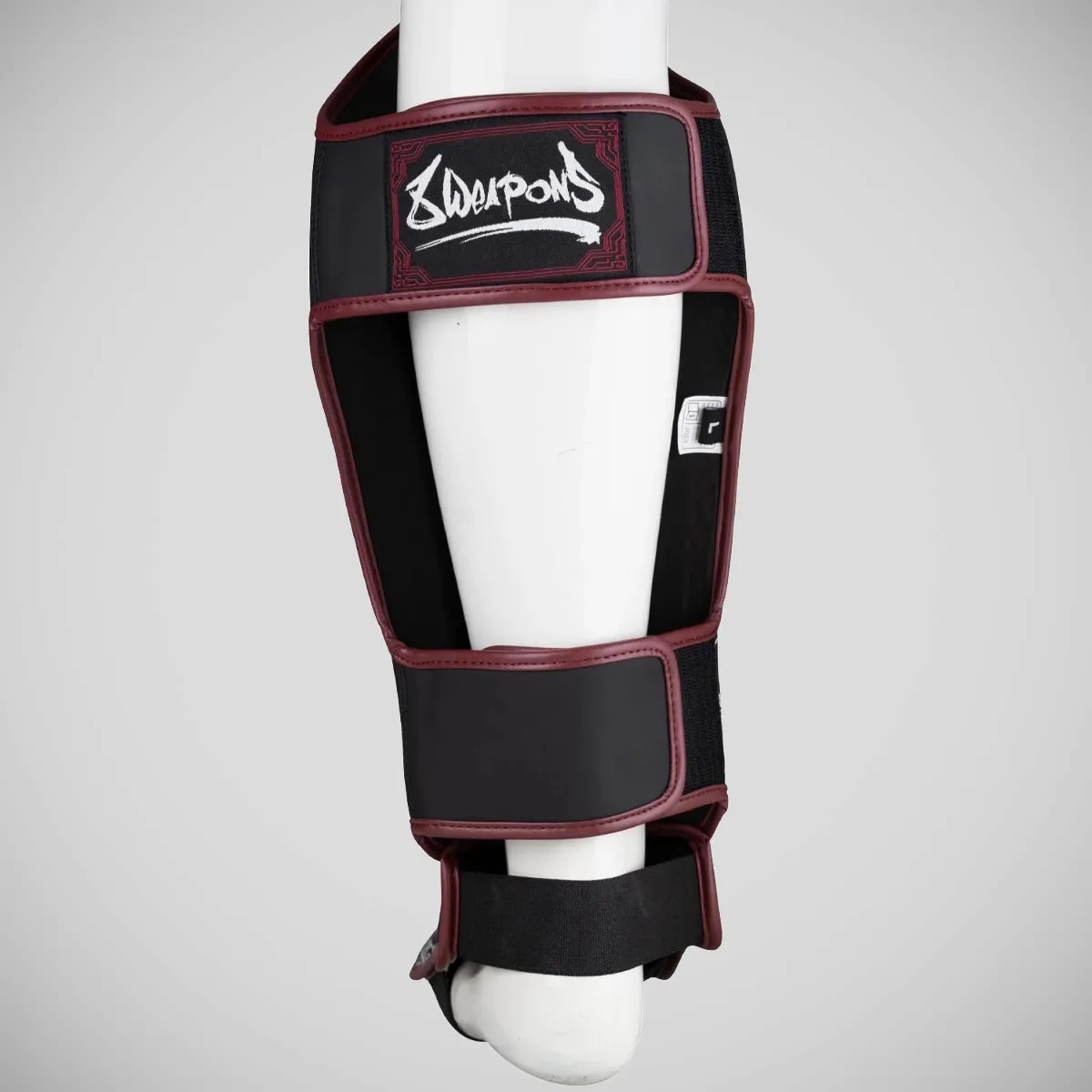 8 Weapons Sak Yant Naga Shin Guards Black