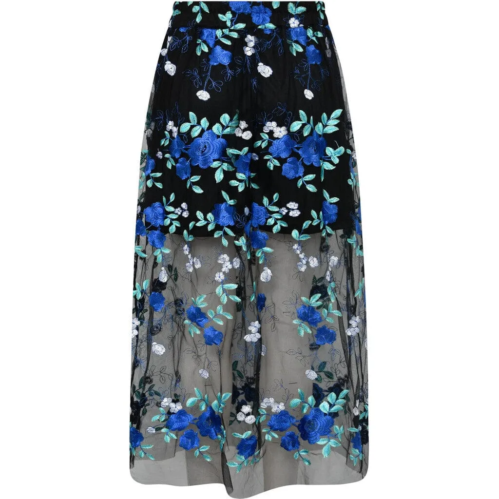 A-View - Fuschia Skirt AV4785 - 181 Black/Blue