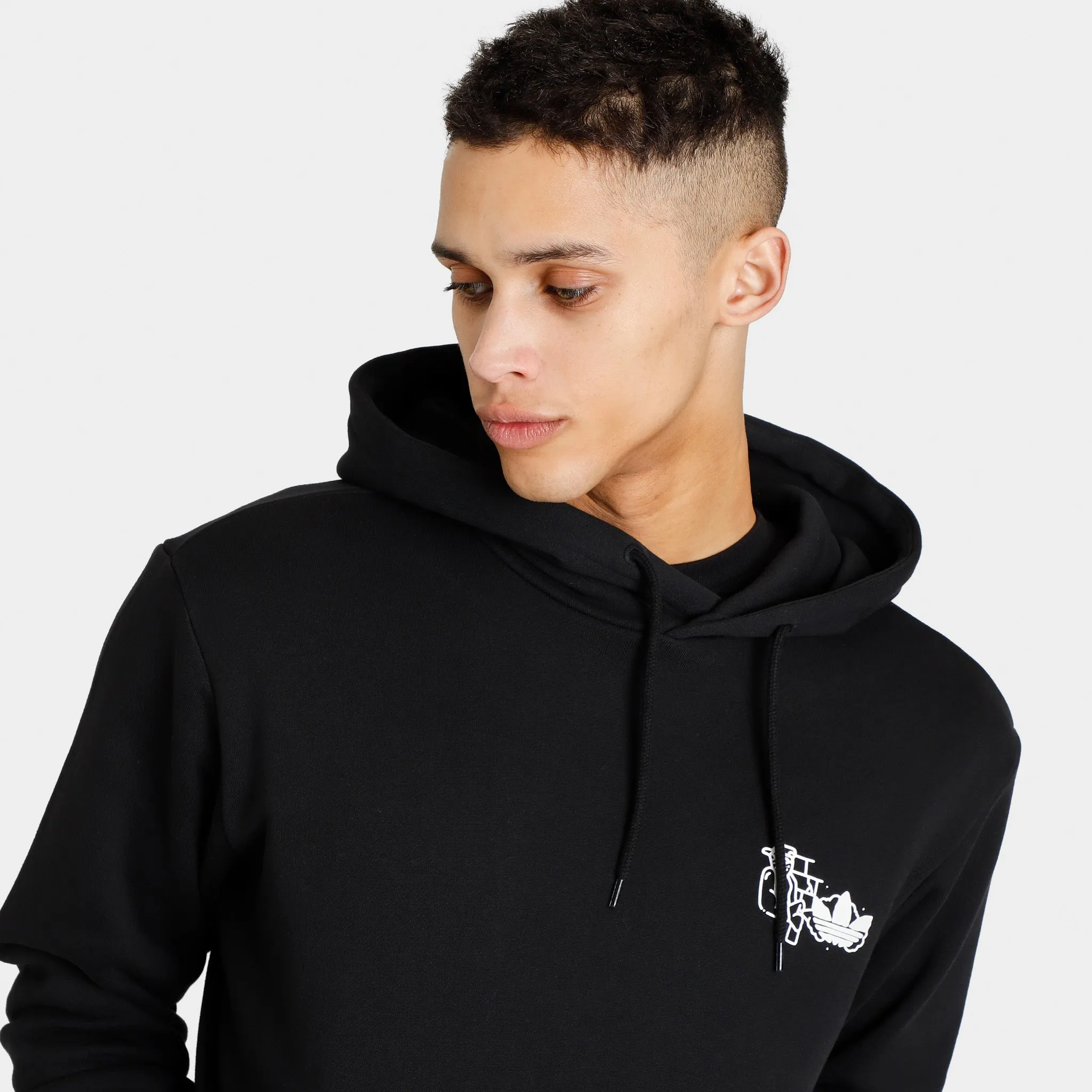 adidas Fuzi TS Pullover Hoodie / Black