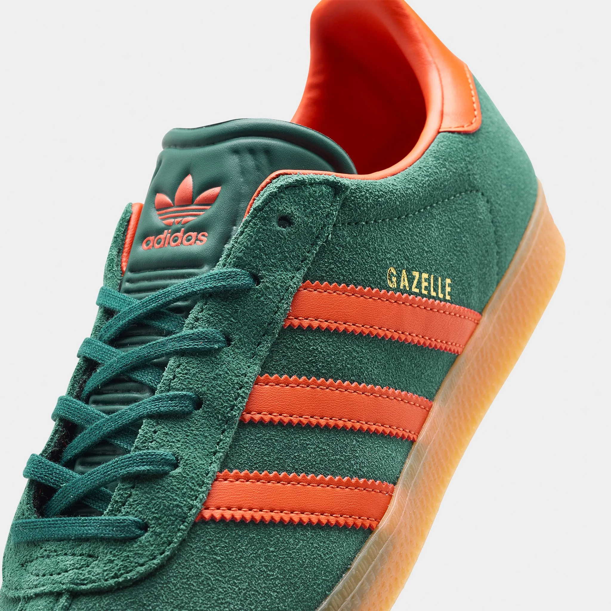 adidas Juniors' Gazelle Collegiate Green / Preloved Red - Gum