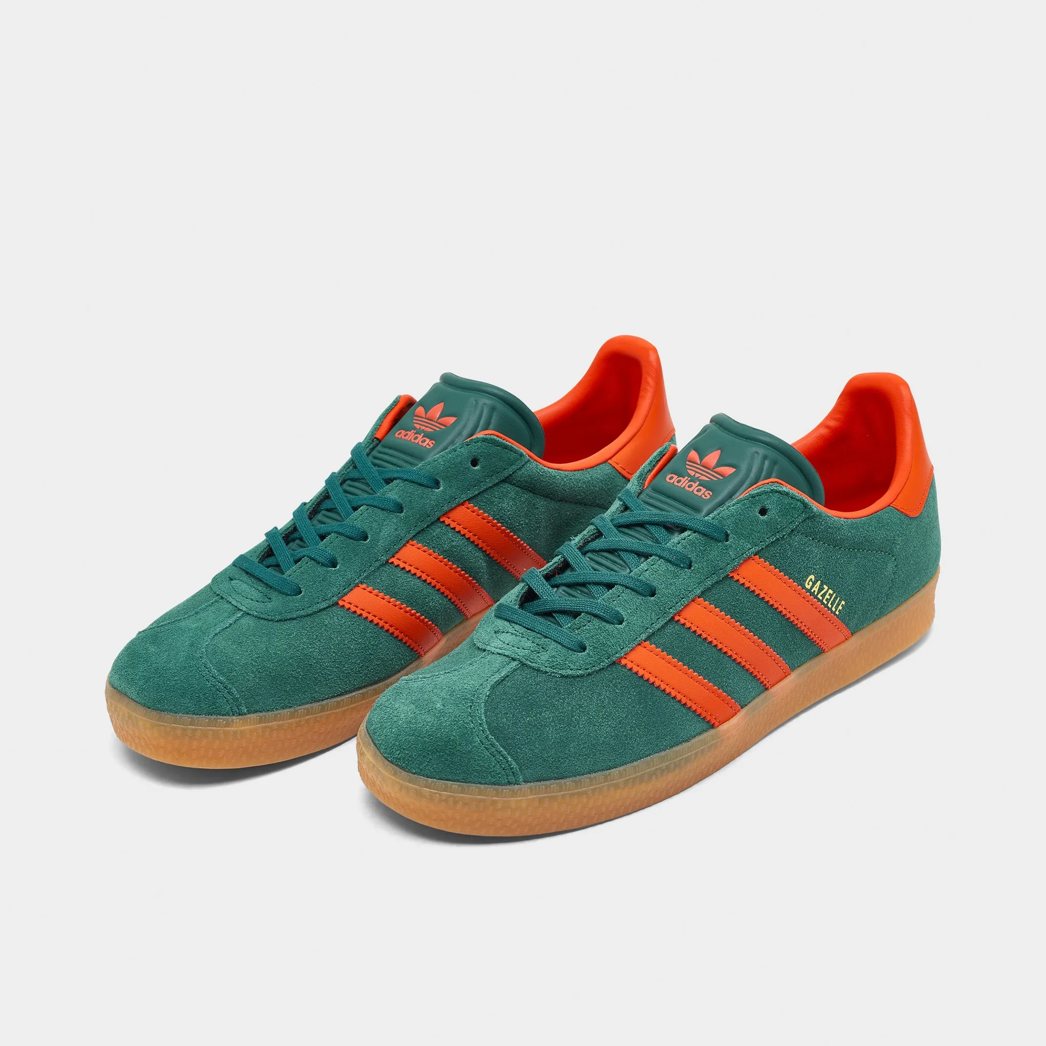 adidas Juniors' Gazelle Collegiate Green / Preloved Red - Gum