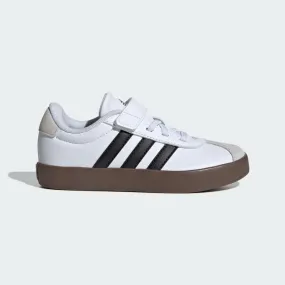 ADIDAS KID'S VL COURT 3.0 WHITE/BLACK SNEAKER SHOES