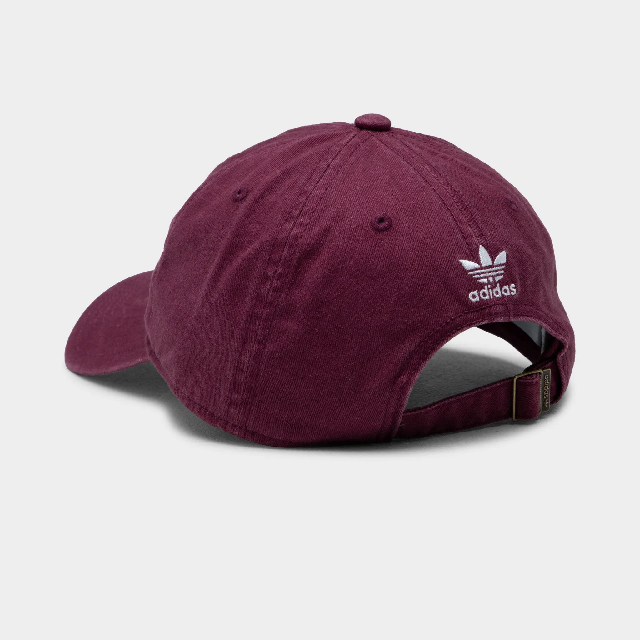 adidas Originals Relaxed Strap-back Hat / Dark Red