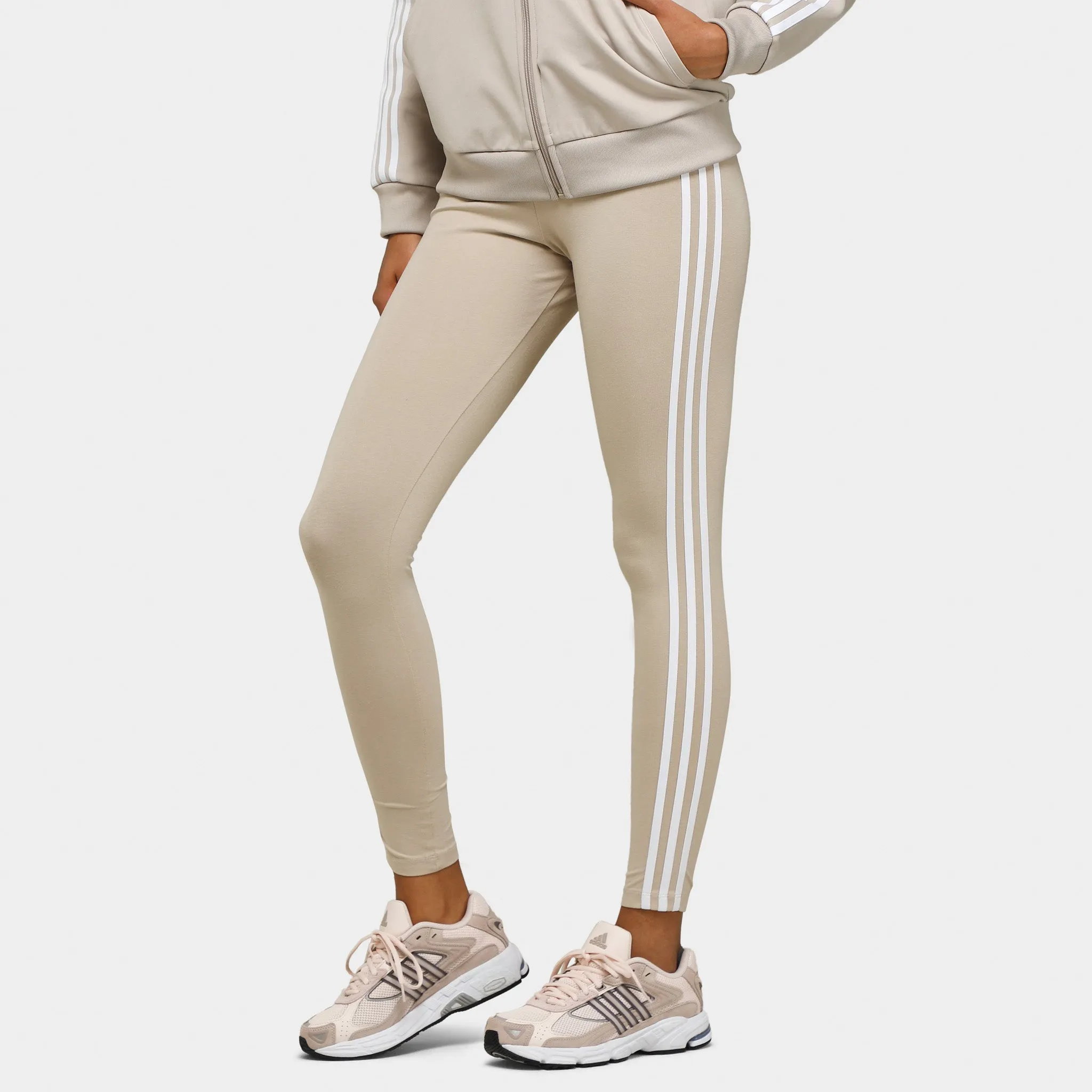 adidas Originals Women's Adicolor Classics 3-Stripes Tights / Wonder Beige