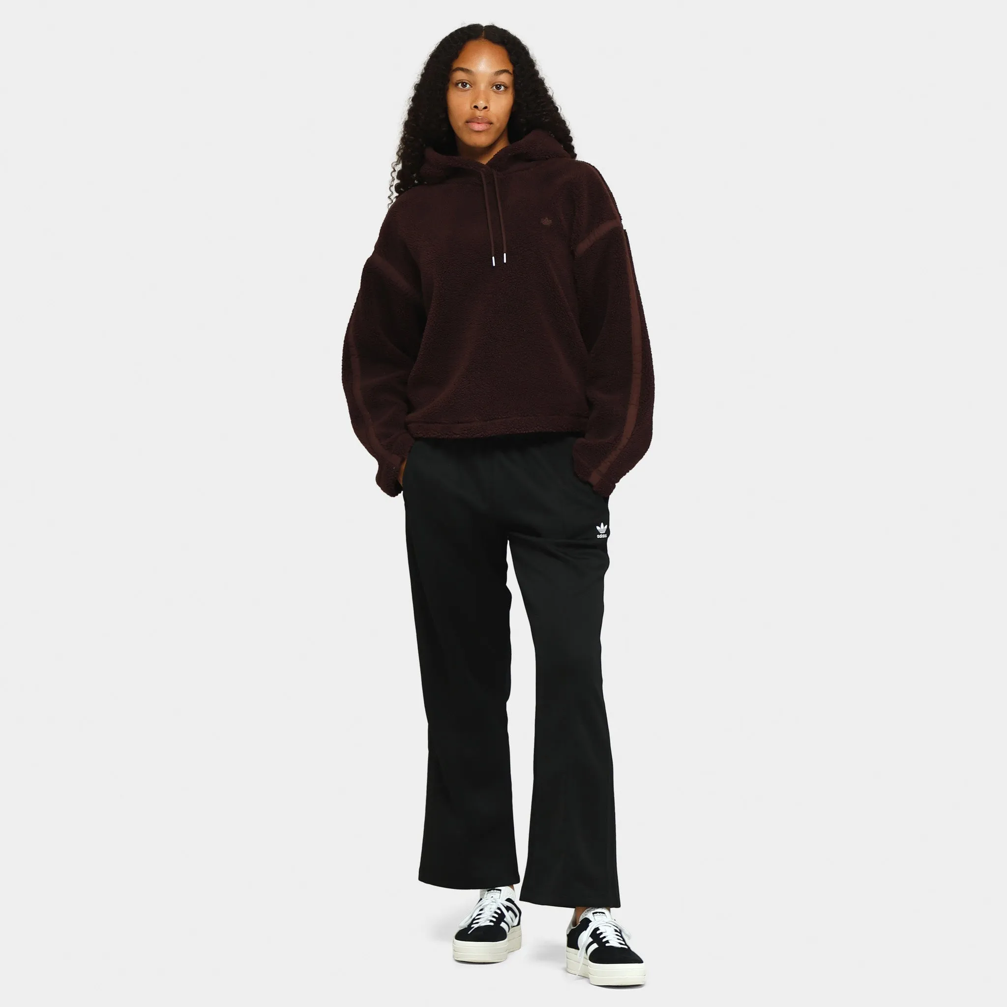 adidas Originals Women's Premium Essentials Pullover Hoodie / Shadow Brown