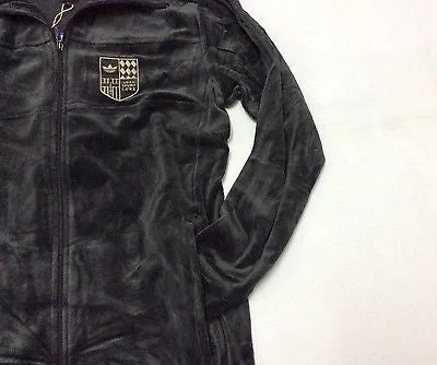 Adidas Skateboarding Shield Velour Track Top Black Style # (958907)