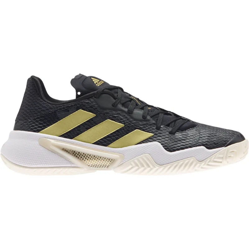 Adidas Womens Barricade Tennis Shoes - Core Black/Gold/Carbon