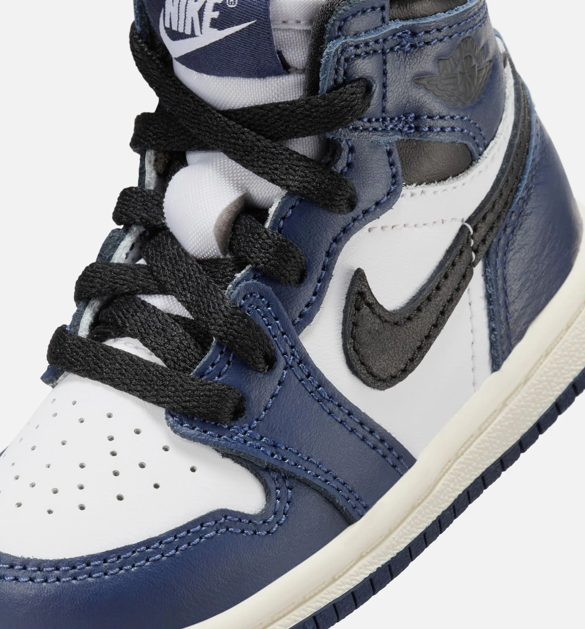 Air Jordan 1 Retro High OG Midnight Navy Infant Toddler Lifestyle Shoe - Midnight Navy/White