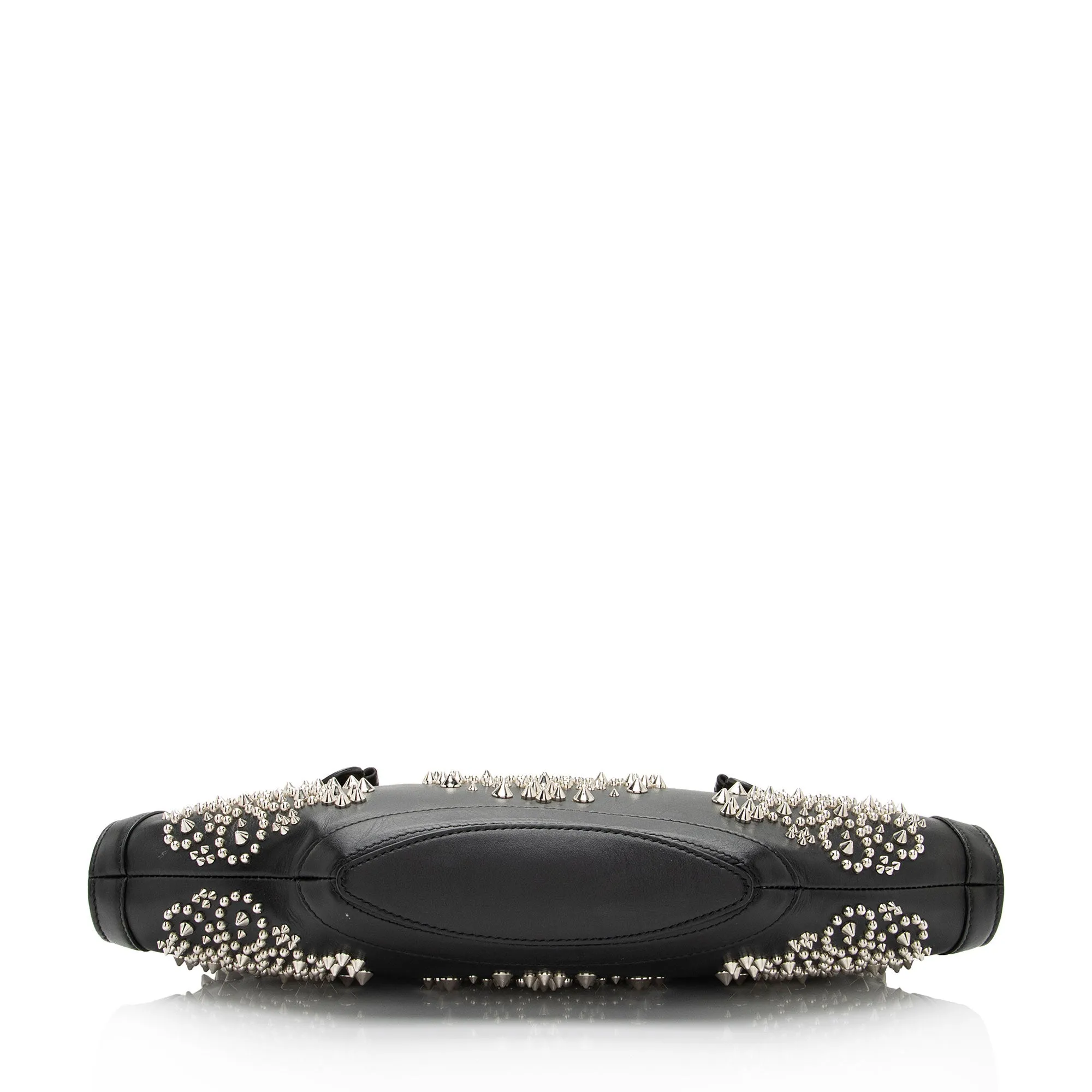 Alexander McQueen Calfskin Embellished De Manta Clutch (SHF-5HOO7H)