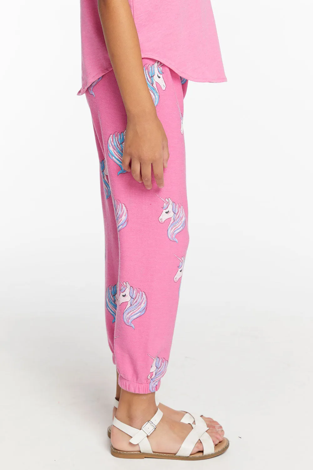 All Over Unicorn Girls Cozy Knit Sweatpant