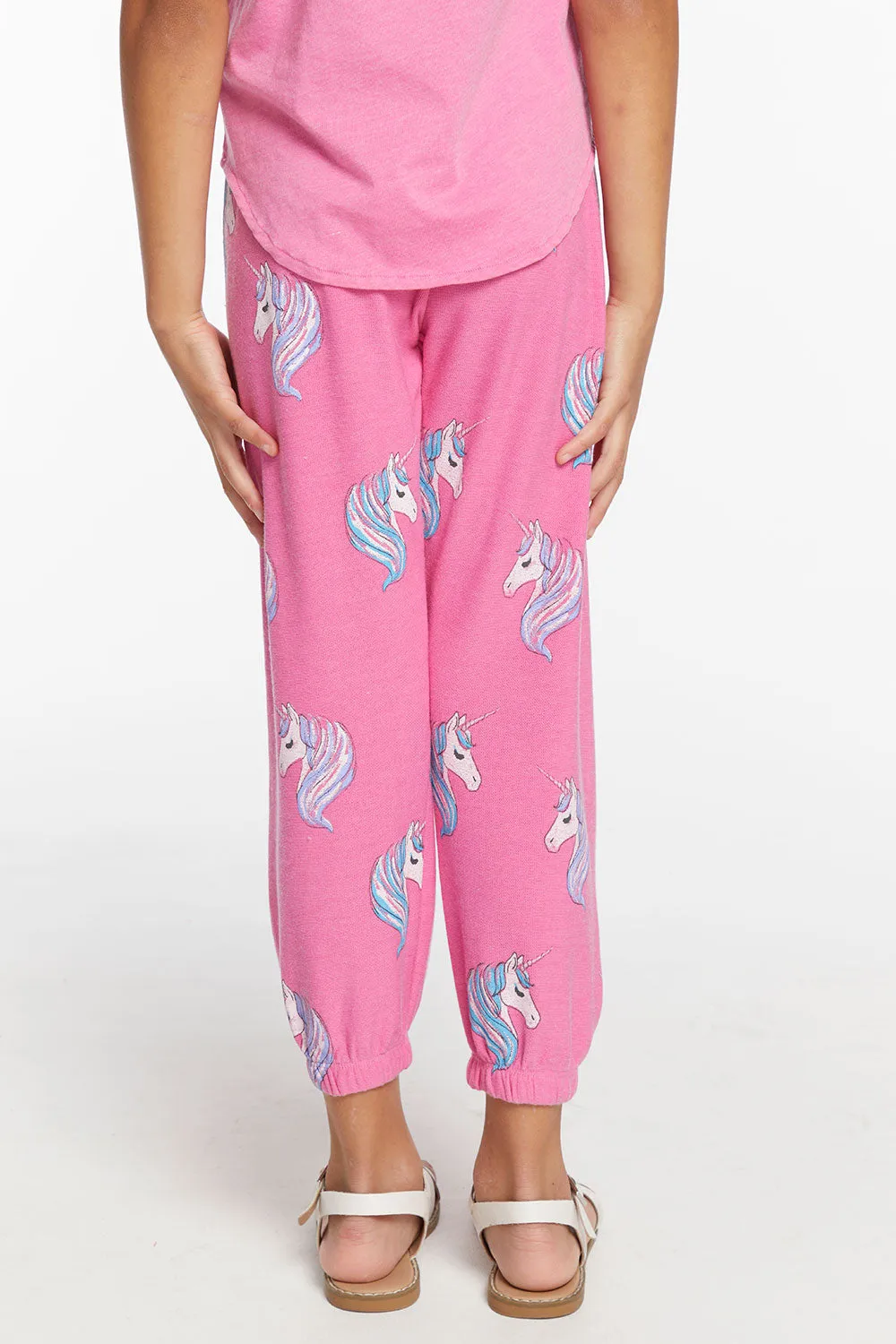 All Over Unicorn Girls Cozy Knit Sweatpant