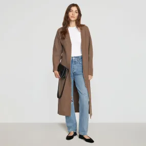 Alma Oversized Two-Way Zip Cardigan