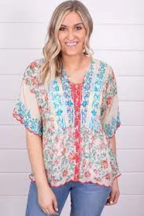 Amber Button Down Top