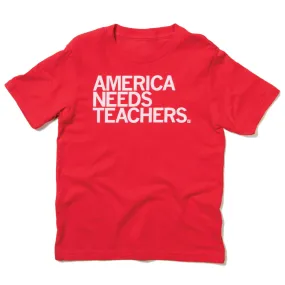 America Needs Teachers Kids Red