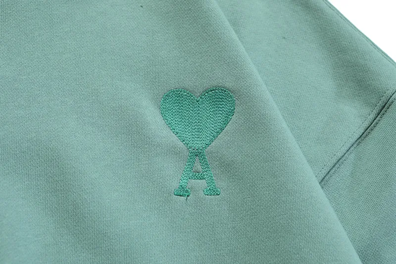 AMI Paris Ami de Coeur logo Crewneck - Green