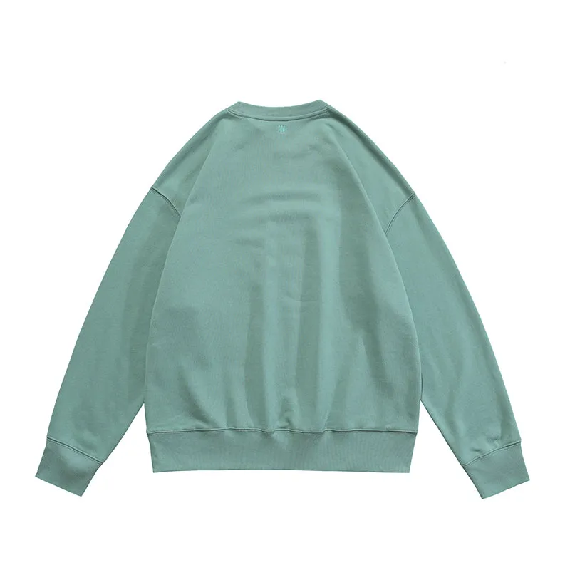 AMI Paris Ami de Coeur logo Crewneck - Green