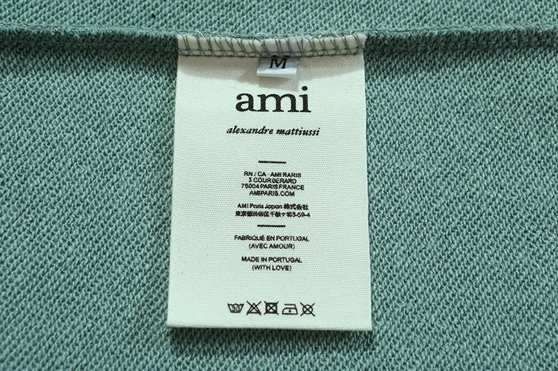 AMI Paris Ami de Coeur logo Crewneck - Green