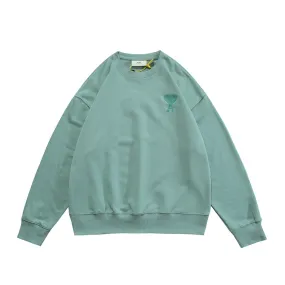 AMI Paris Ami de Coeur logo Crewneck - Green