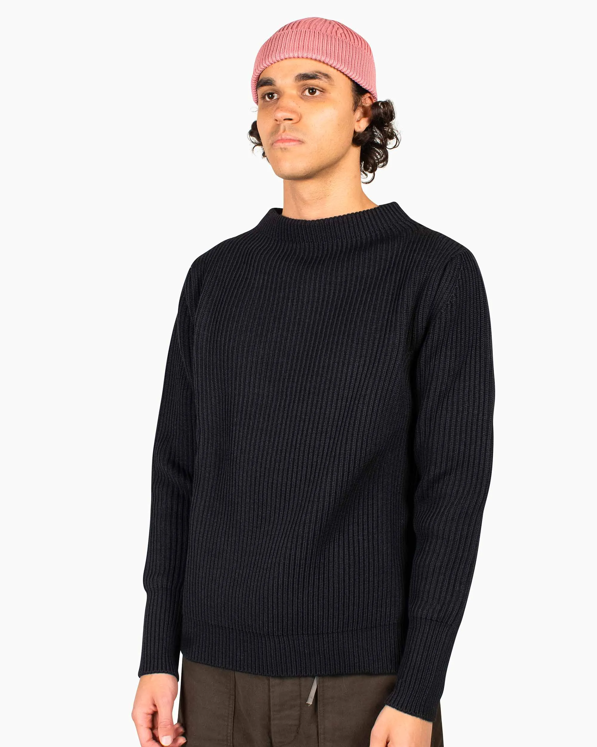 Andersen-Andersen Navy Crewneck Black