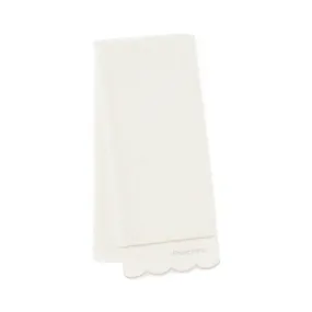 Antibacterial And Deodorizing Quilt Scallop Face Towel, Ivory