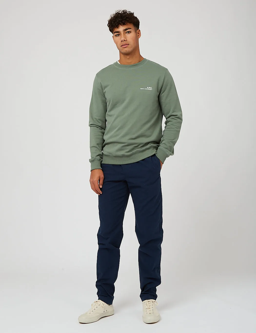 A.P.C. Item Sweatshirt - Grey Green