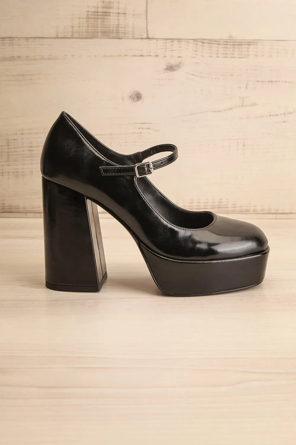 Apluwai | Heeled Mary Jane Shoes